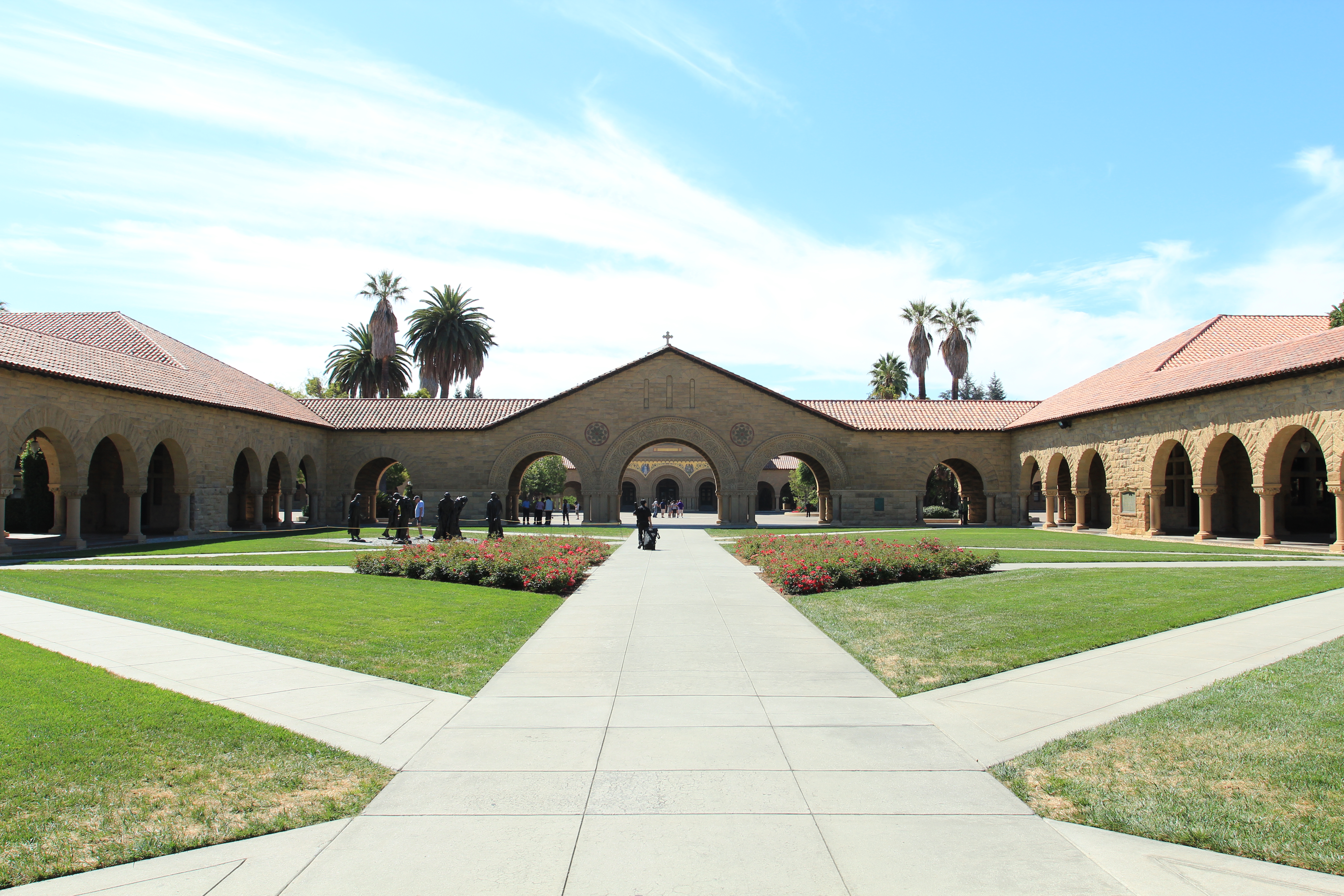 Main Quad - espaço principal em Stanford
