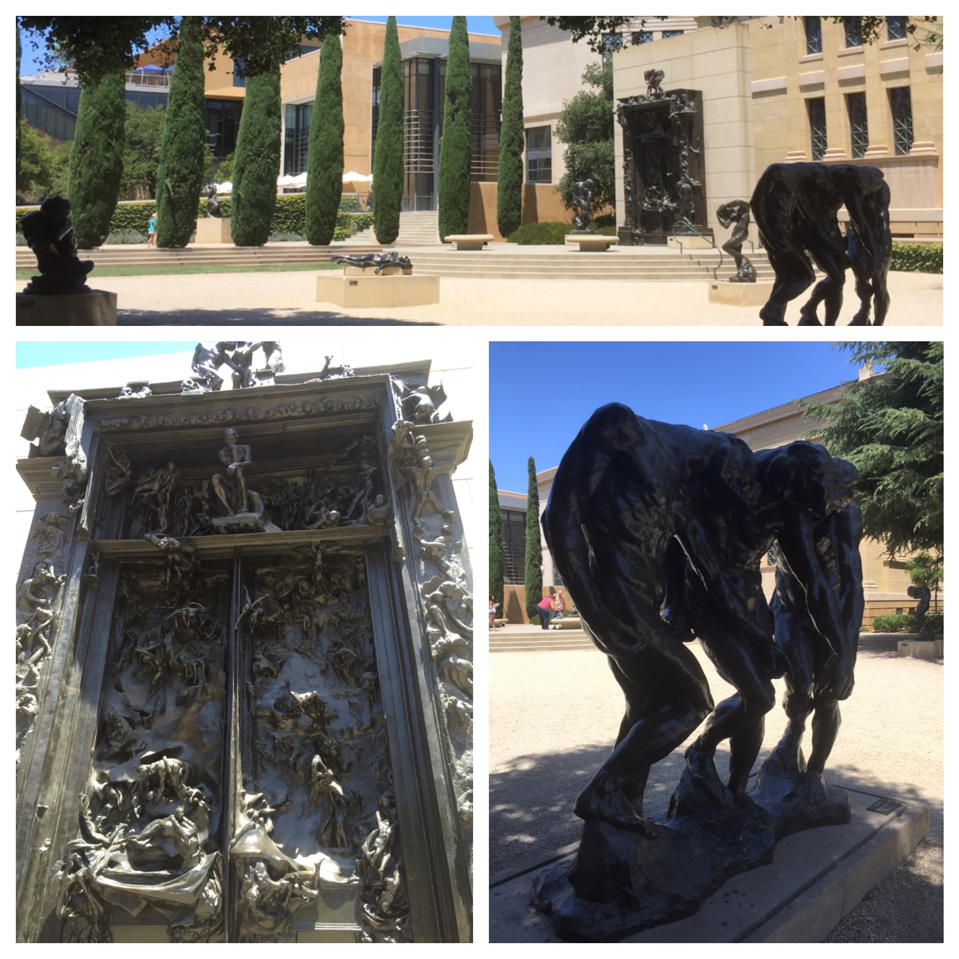 Jardim com as esculturas de Rodin