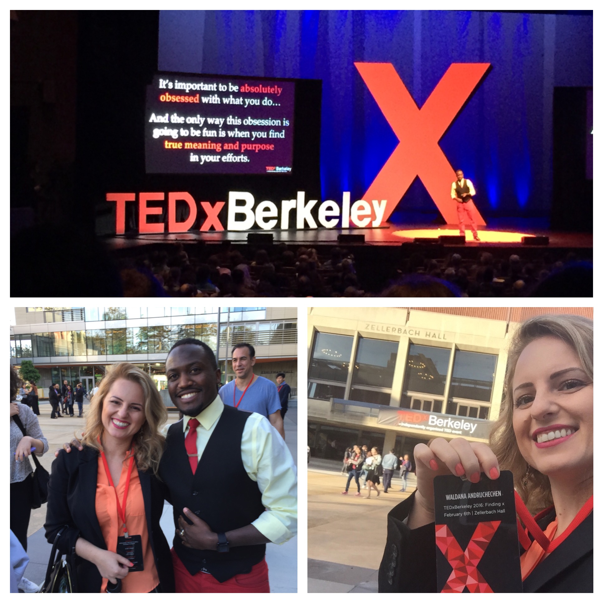 Eu no TED em Berkeley