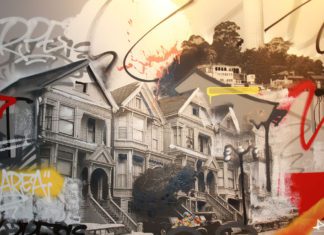 Paredes estilosas do Spin - Ping-pong club em San Francisco