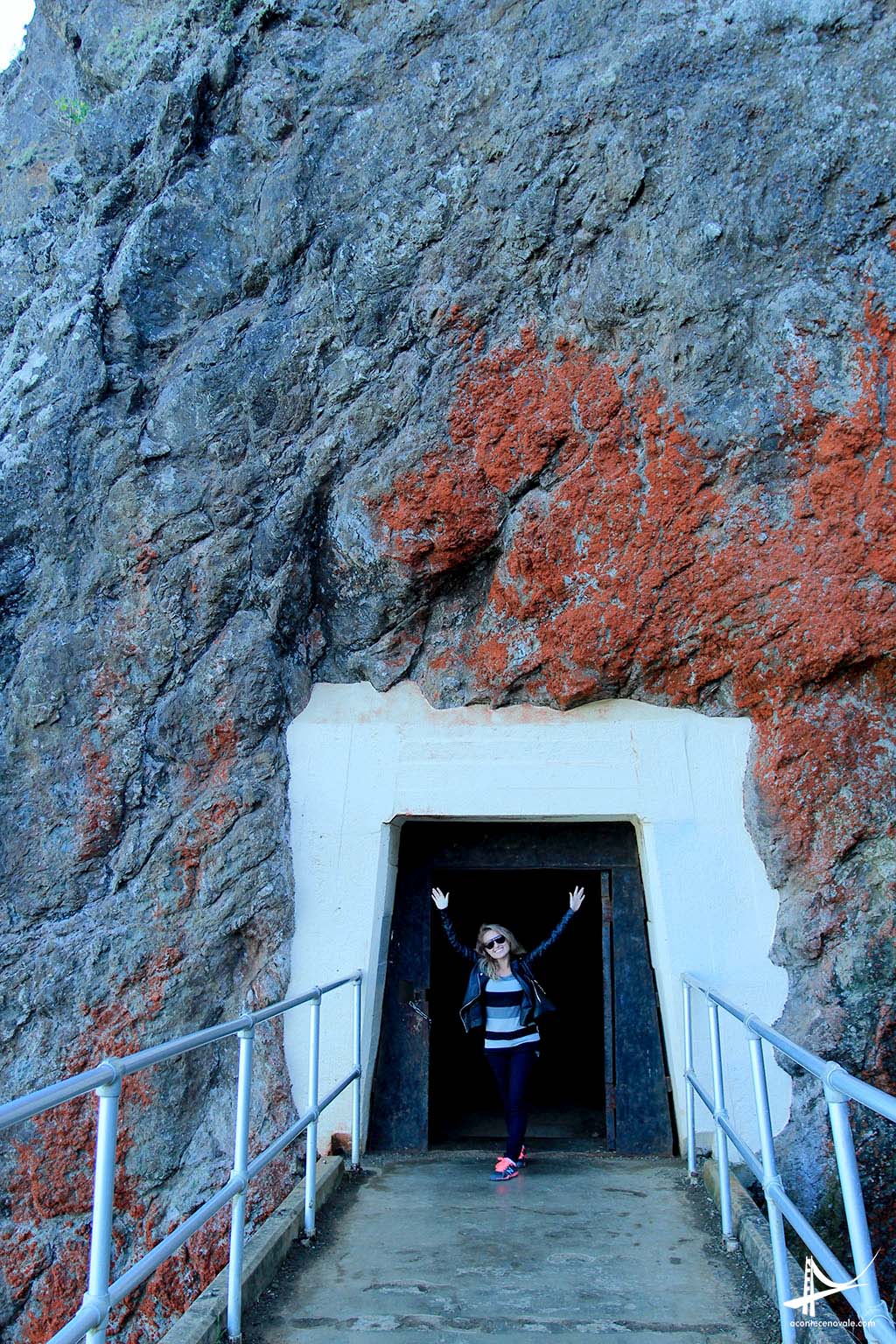 Túnel entrando no Point Reyes