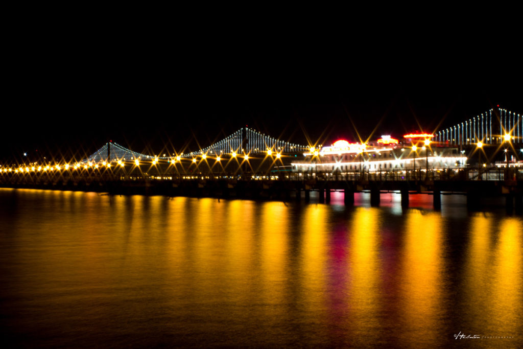 Lights na Bay Bridge