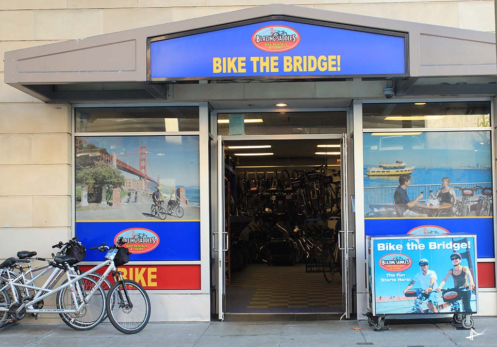 Loja aluguel de bicicletas em San Francisco