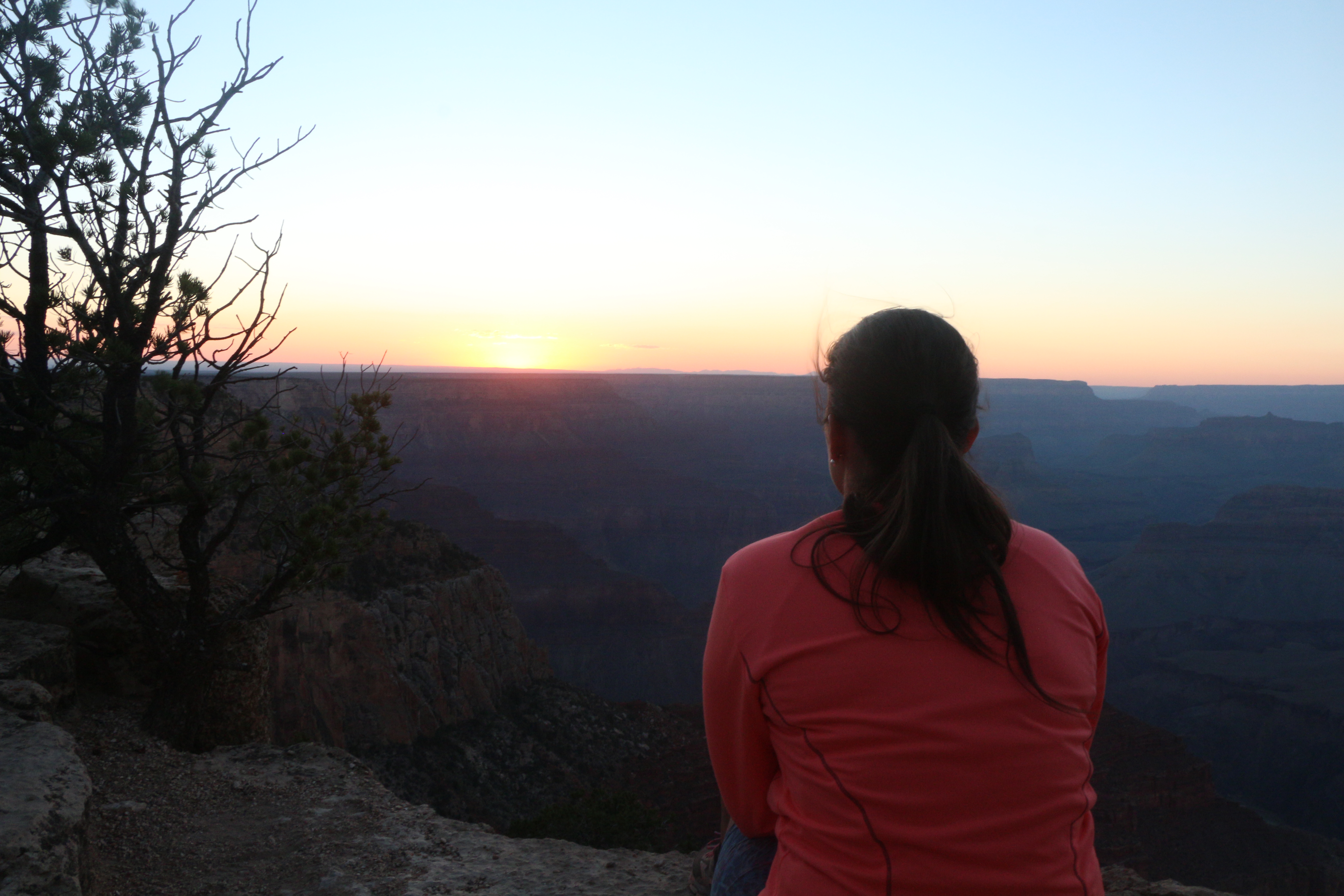 Por do sol no Grand Canyon