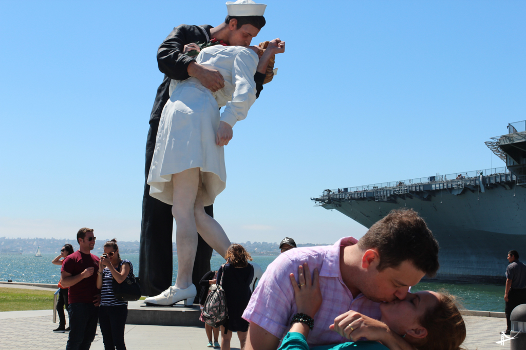 estátua marinheiro em San Diego