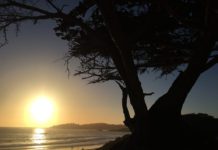 Por do sol em Carmel