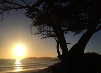 Por do sol em Carmel