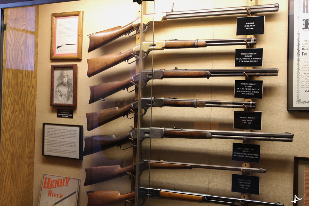 Museu dos rifles na Winchester Mystery House
