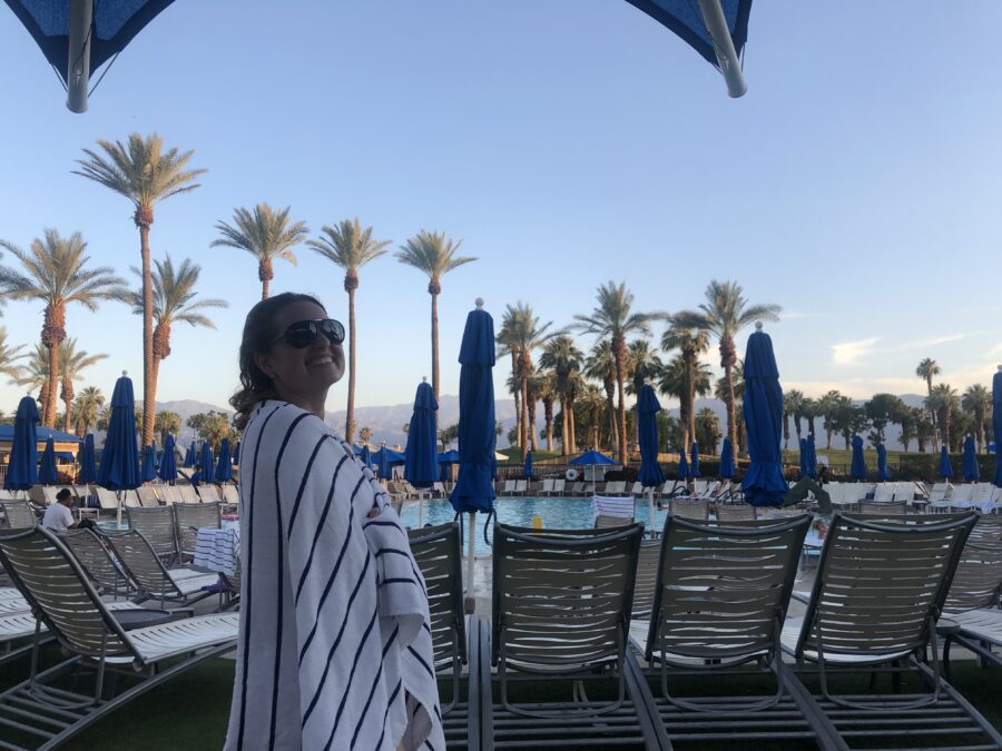 Fim de tarde na piscina do JW Marriot em Palm Desert